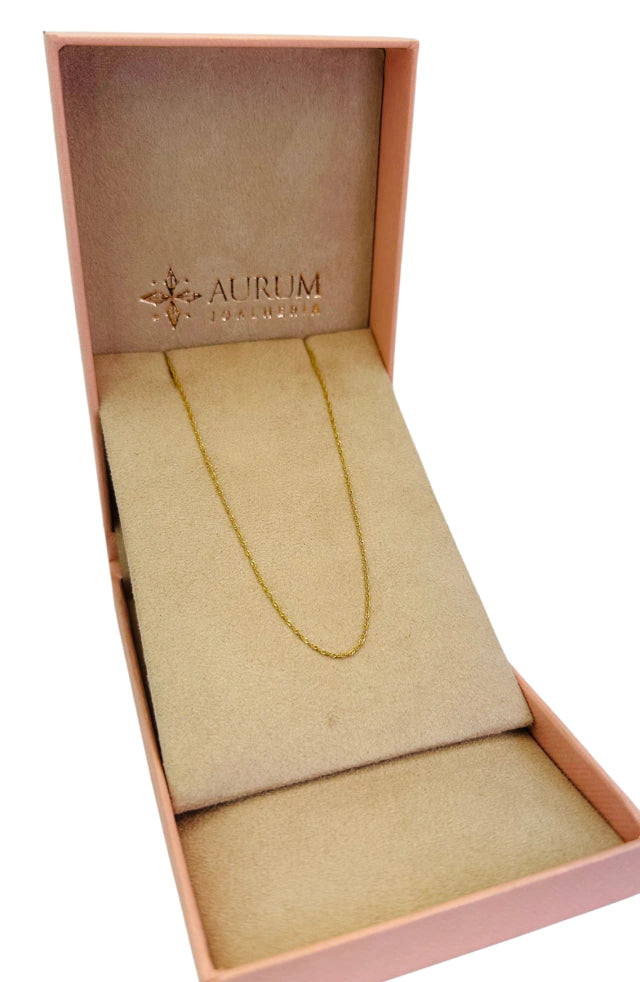 Corrente Singapura 45cm em ouro 18k- Feminina