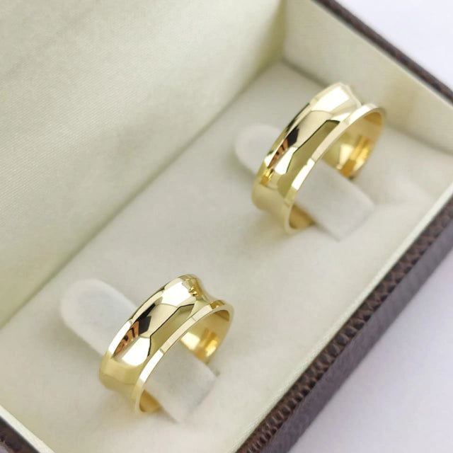 Alianças em Ouro 18k Porto 6mm Houston