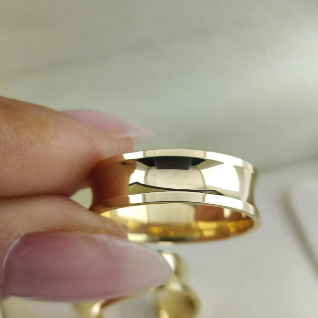 Alianças em Ouro 18k Porto 6mm Houston